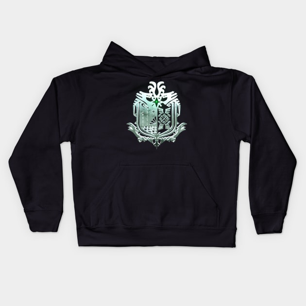 Monster Hunter Emblem Kids Hoodie by ChrisHarrys